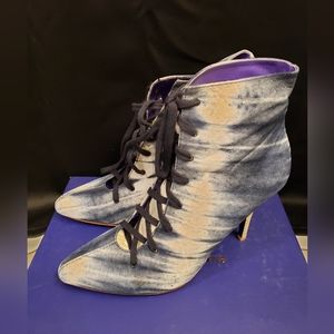 Tie Dye genuine suade boots